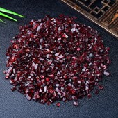 新品 天然酒红石榴石原矿碎t石玫红石榴石原石原矿鱼缸花盆造景diy