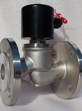 极速不锈钢蒸汽电磁阀ZBSF法兰连接高D温高压220V常闭式DC24V水油