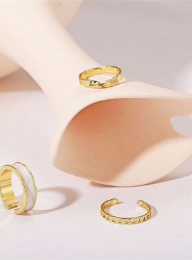 新品fashion hot sale rings simple temperament index fiZnger