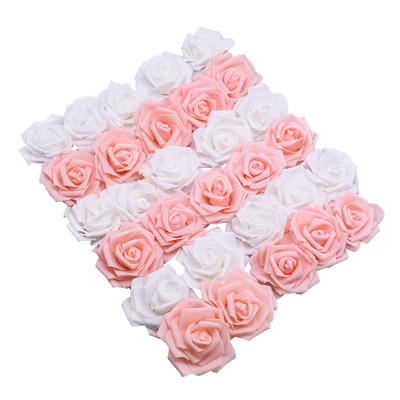 极速20Pcs 6cm Big PE Foamu Roses Artificial Flower Heads For