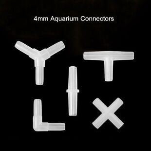 极速10pcs/lot 4mm Plapstic Aquarium Fish Tank Air Pump Conne