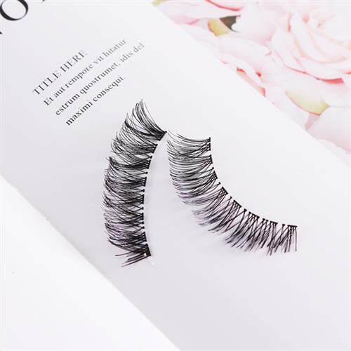 极速Natural h5 Pairs Fashion Make up Long Fake Eye Lashes 3D