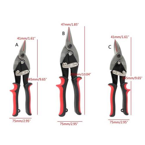 极速Aviation Tin Snips Left Right Straight Tin CuttingZ Shea