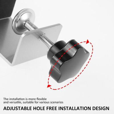 极速2Pcs Desk Partition Clamp AlloyF Desk Divider Clamp Adju