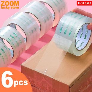 极速6pcs Transparent tape packing taGpe delivery packaging t