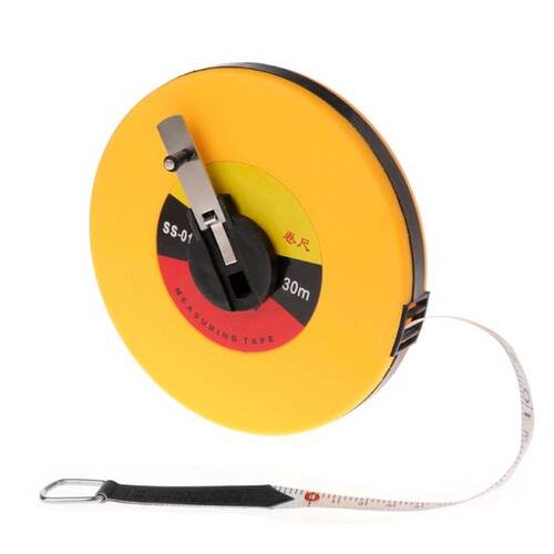 极速Fiber Measuring Tape 10/15/20/30m HanMd-held Disc Flexib