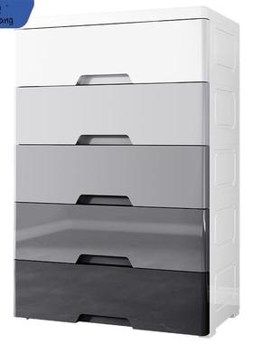 PK7J抽屉式收纳箱盒灰色特大储物柜76宽衣服大容量加厚塑料整理箱