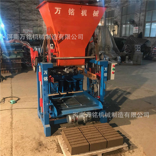 巩义万铭小型标砖水泥制砖机设备 保温免烧砖机空心砌块砖机设备