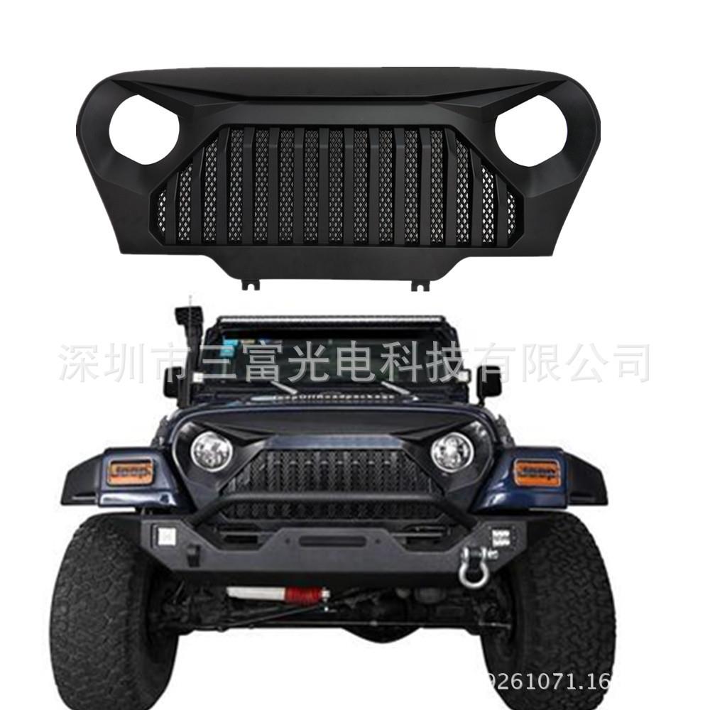 适用牧马人前脸中网改装中网TJ第二代97-06年J282重型越野