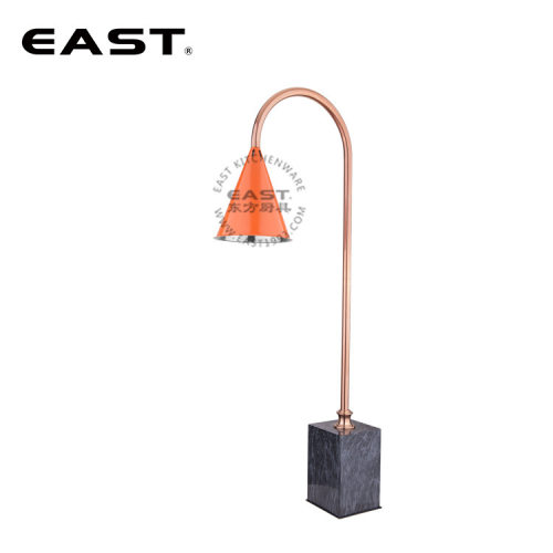石纹方座（镀金）橙色叭形暖菜灯【EAST东方厨具】