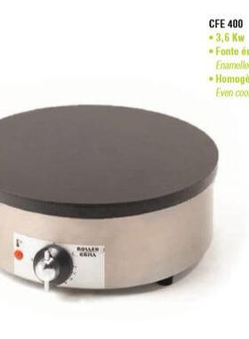 乐桥ROLLERGRILL圆型班戟炉电饼铛商用可丽饼机薄饼机CFE400