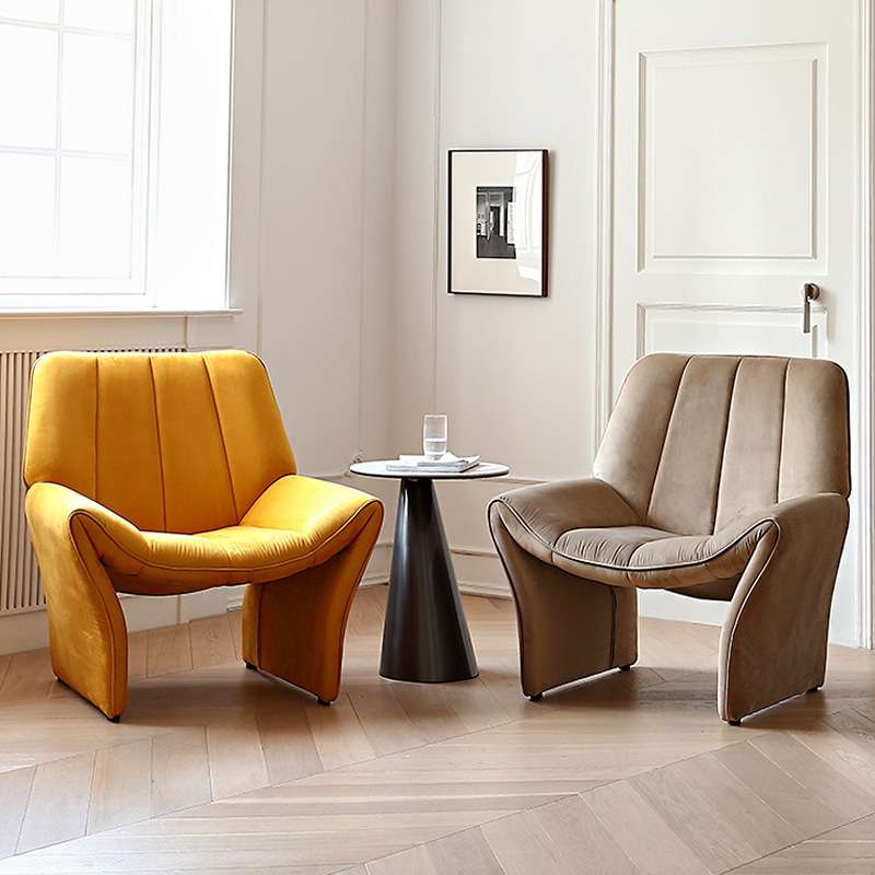 北欧轻奢单人沙发椅北欧家用客厅阳台网红款休闲椅设计师现代躺椅