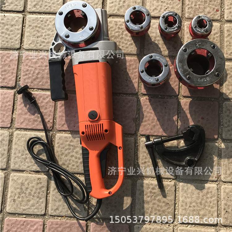 220V手持式电动钢管攻牙机 绞丝机 SQ-2手提式电动镀锌管套丝机