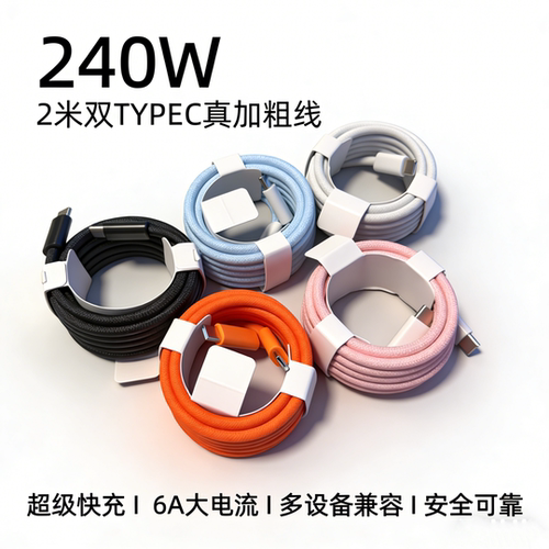 240w加粗CC快充数据线