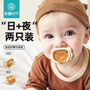安抚奶嘴0到6个月防胀气宝宝婴儿哄睡神器奶嘴安抚仿母乳超软硅胶