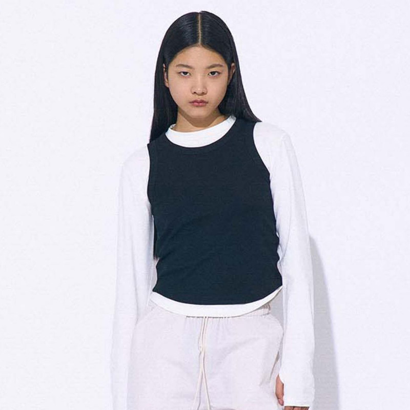 三层叠式上衣T恤薄棉女装