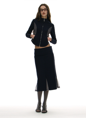 韩国正品 PARTIMENTO 2025春夏新款国内现货纯欲美人鱼线条半身裙