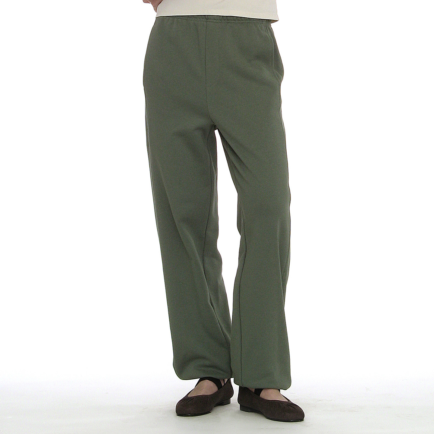 中高腰毛圈布无刷毛版阔腿卫裤 PARTIMENTO 可调节裤脚水洗休闲裤