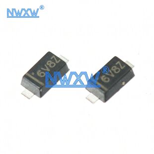 MMSZ6V8CW SOD123 丝印6V8Z 6v8  稳压二极管 6.8V  MMSZ6V8
