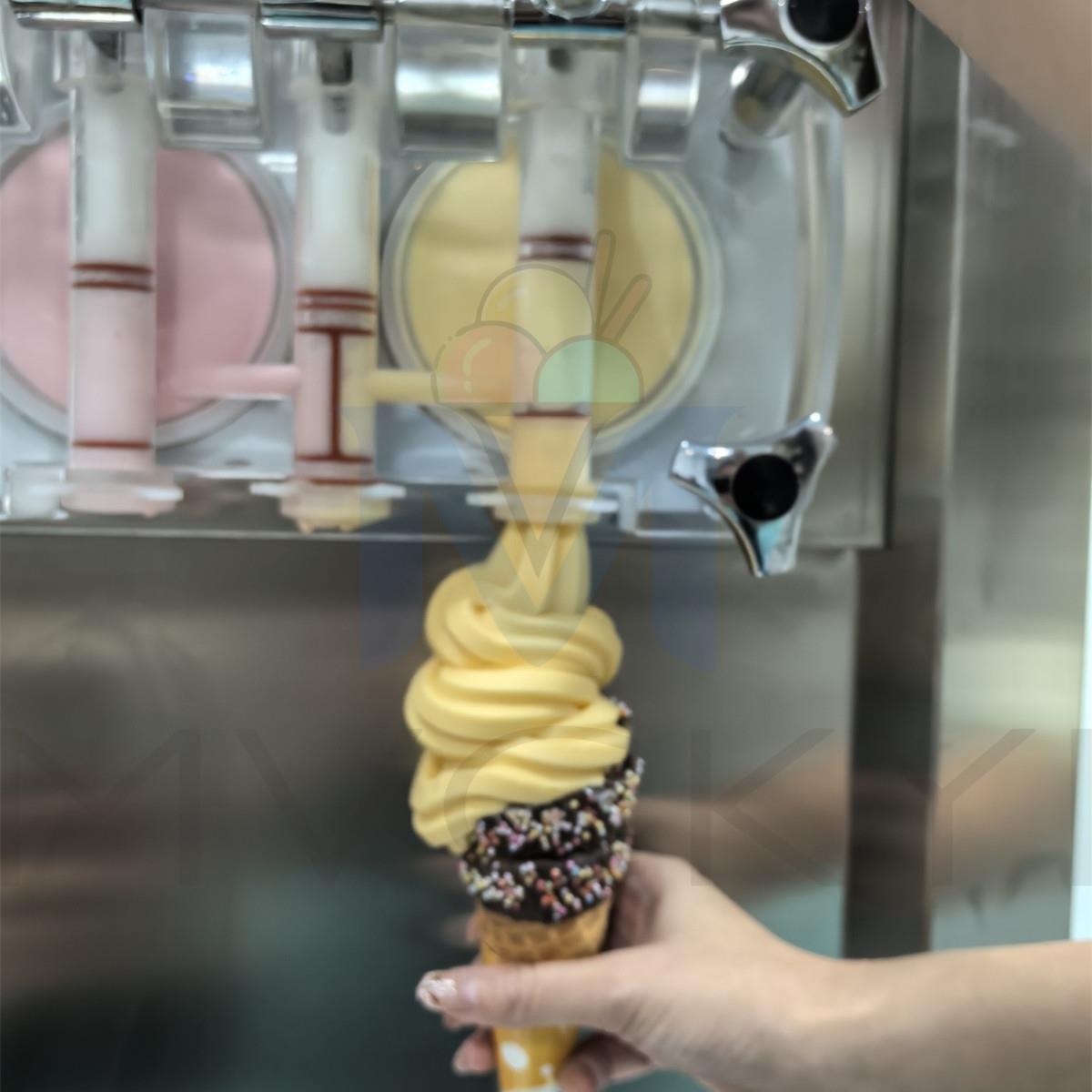 七色商用冰淇淋机全自动立式不锈钢鸡尾酒冷饮软冰激凌机厂家现货