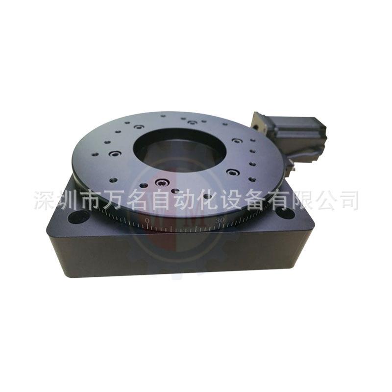 闭环步进电机电动中空旋转工作台涡轮蜗杆精密高低速回转分度盘