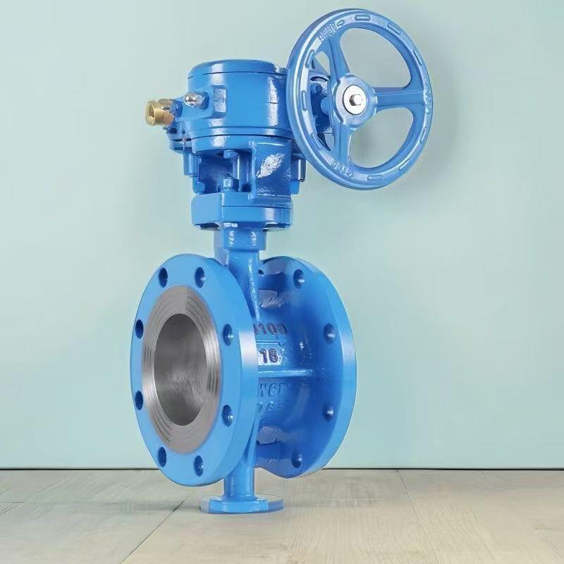 阀门法兰式铸钢蝶阀D343H-16C铸钢