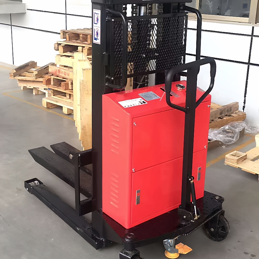 液压升降升高车宝安半电动叉车深圳1.5吨1.6米半电动堆高车