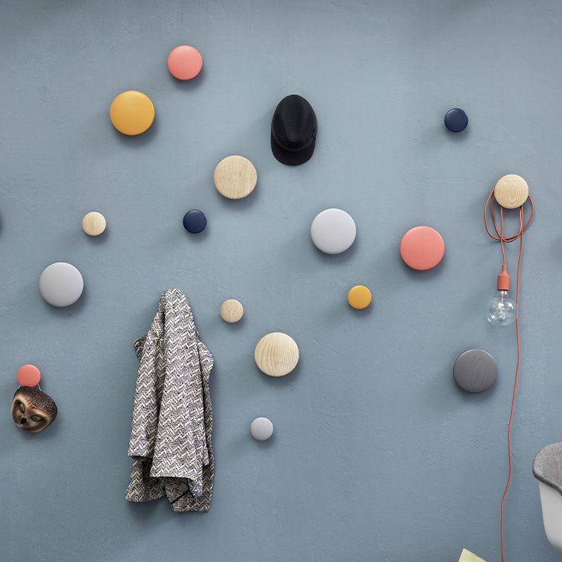 设计感圆点挂钩muuto多用途