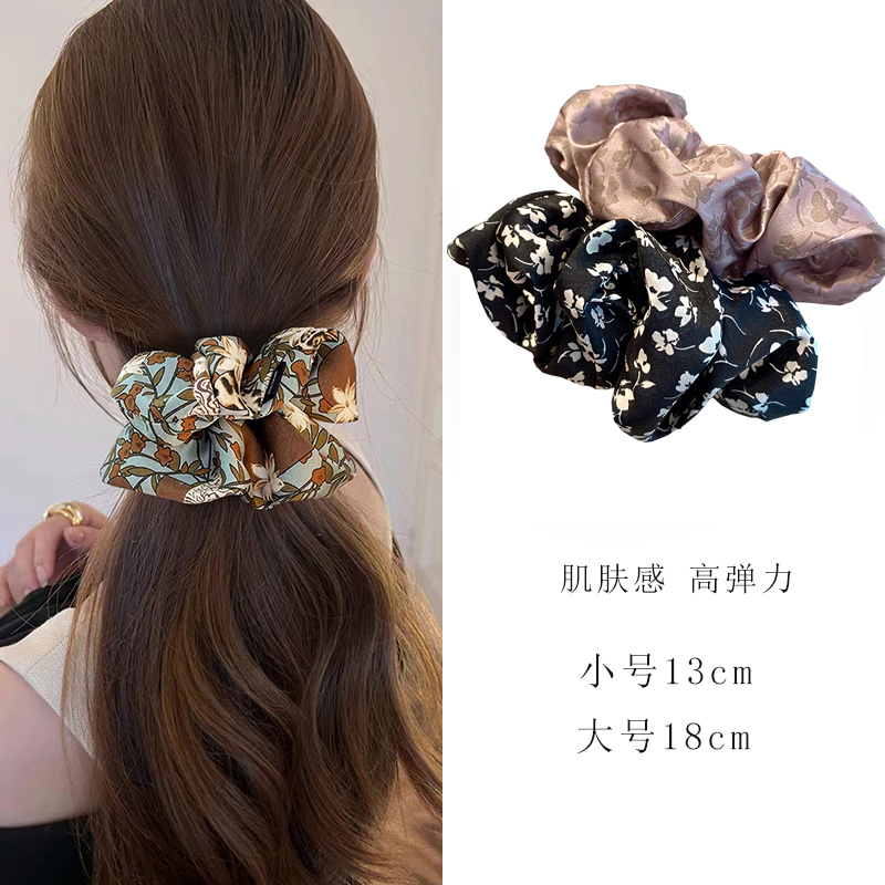 大肠发圈女发绳高级感头绳扎头皮筋黑色韩国头花头饰发饰2024新款