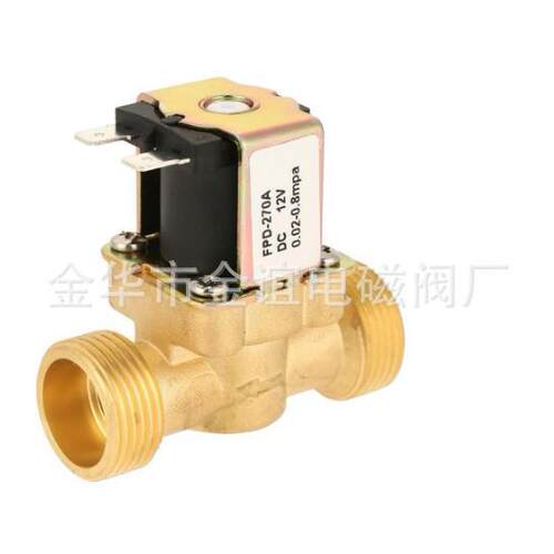 供应全铜6分进水阀电磁阀，常闭进水电磁阀12v24v220v