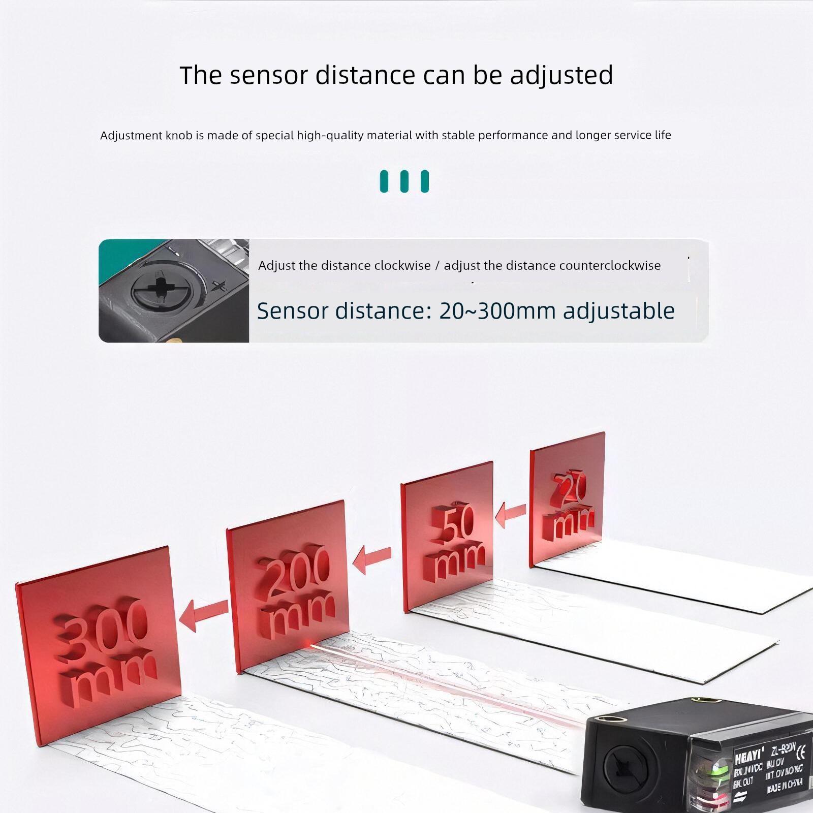 合熠ZL-B20N/B10N/B05N背景抑制光电开关红外传感器限位感应开关