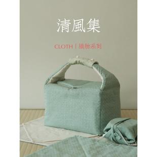 茶杯布 手工大布包布包袱 夏日绿色 「织物」清风集 淡水间