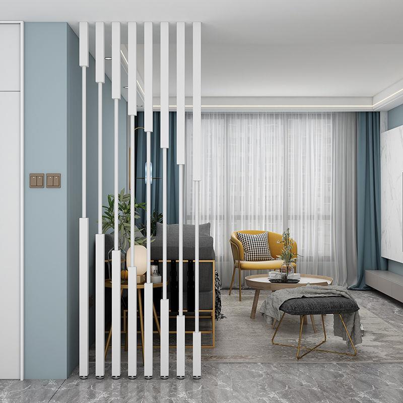 入户玄关隔断屏风客厅办公室简约立柱遮挡进门铁艺免打孔装饰隔断