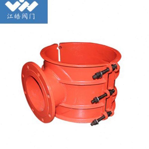 供应自来水管卡 球墨铸铁马鞍三通 法兰分水鞍座