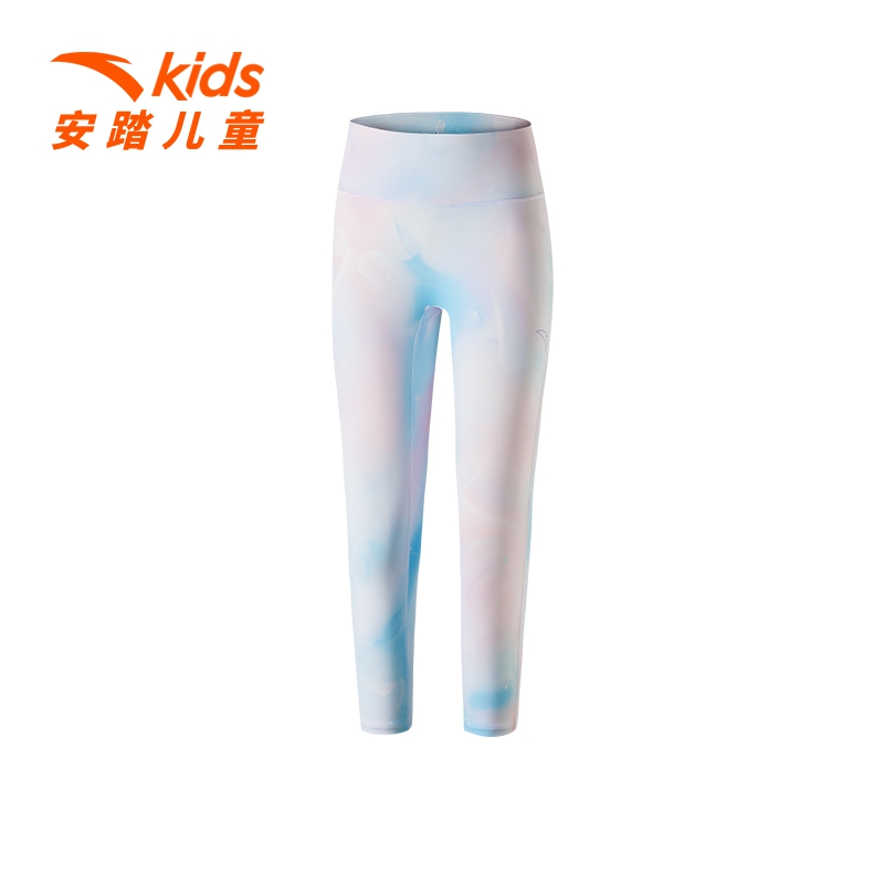 安踏儿童2025夏季女童凉感瑜伽裤