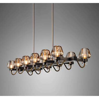 后现代客厅吊灯铁艺餐厅卧室书房楼梯灯简约后现代轻奢吊灯