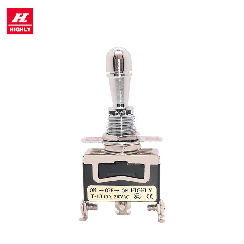 HIGHLY海立TGS-13BS/13CS/AS大头钮子摇臂开关螺丝脚15A 250VAC