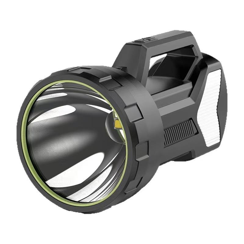 跨境手提灯强光警示手电筒长续航多功能工作灯户外充电便携探照灯