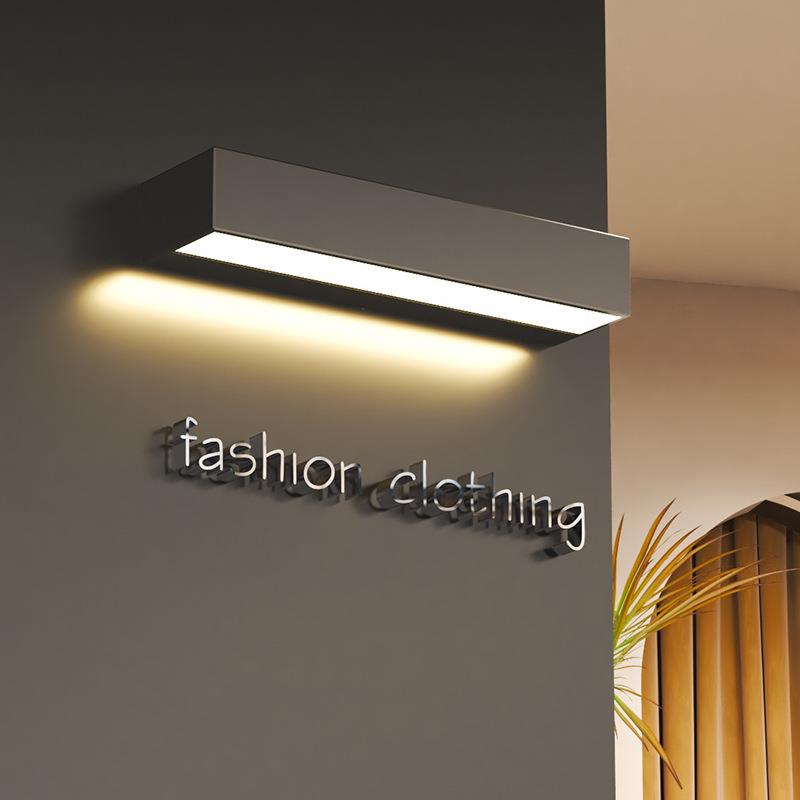 壁灯一字型户外防水庭院外灯长条露台壁灯室外服装店铺门头招牌灯