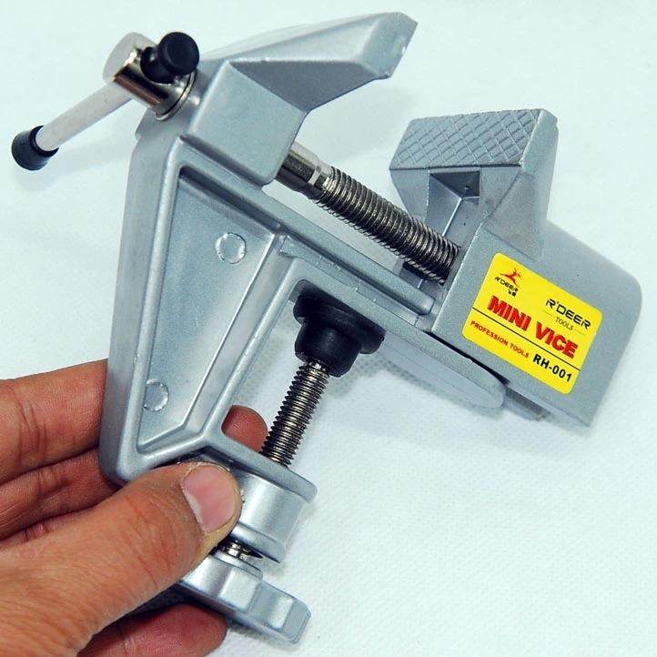 飞鹿 铝合金台钳 台虎钳迷你工作台钳台钻电钻架钳工工具RH-001