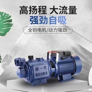 螺杆自吸泵家用220V高扬程井水抽水泵自来水全自动增压泵不锈钢