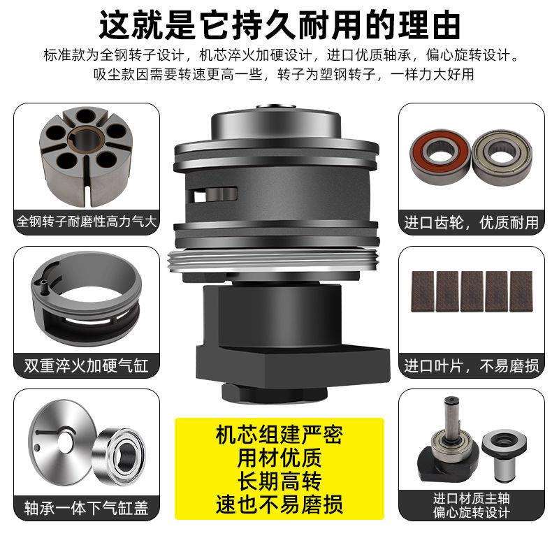 气动打磨机小型手持砂纸干磨机工业级高速抛光打磨神器打蜡磨光机