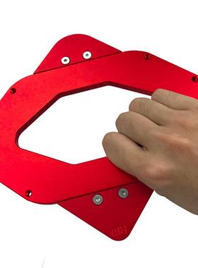 木工圆角倒角模板工具 圆弧直角斜角木工工具 电木铣修边机靠模