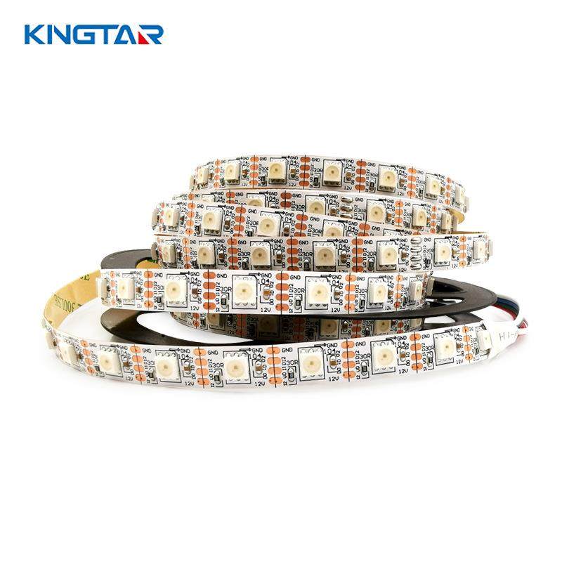 GS8208 2018新品 12V 60LED内置IC5050 RGB灯带 全彩编程数字灯条