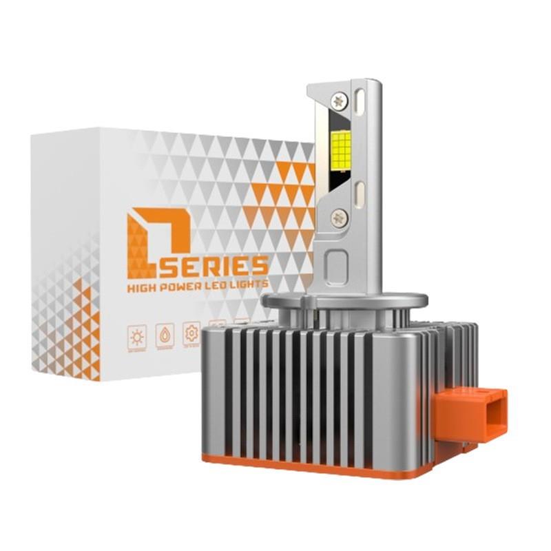 V31跨境三铜管D1S D3S D2S D4S D5S高亮白光带解码LED大功率车灯