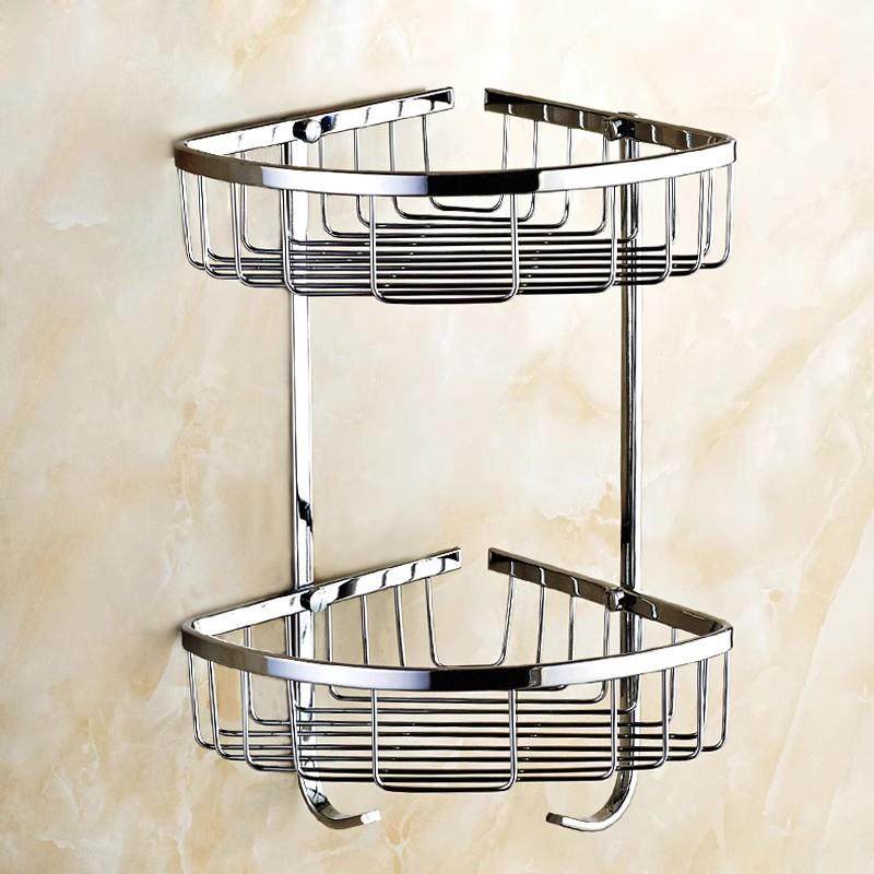 浴室置物架全铜卫生间洗澡间壁挂淋浴房厕所转角免打孔双层三角架,农机/农具/农膜,播种栽苗器/地膜机,淘宝优惠券,粉丝福利购,淘宝优惠卷