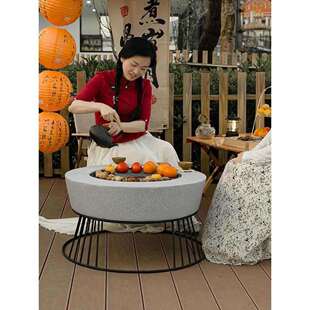 烧烤炉烤火炉子烧炭火炉烧烤桌围炉煮茶家用炭火炉室内取暖炭火盆