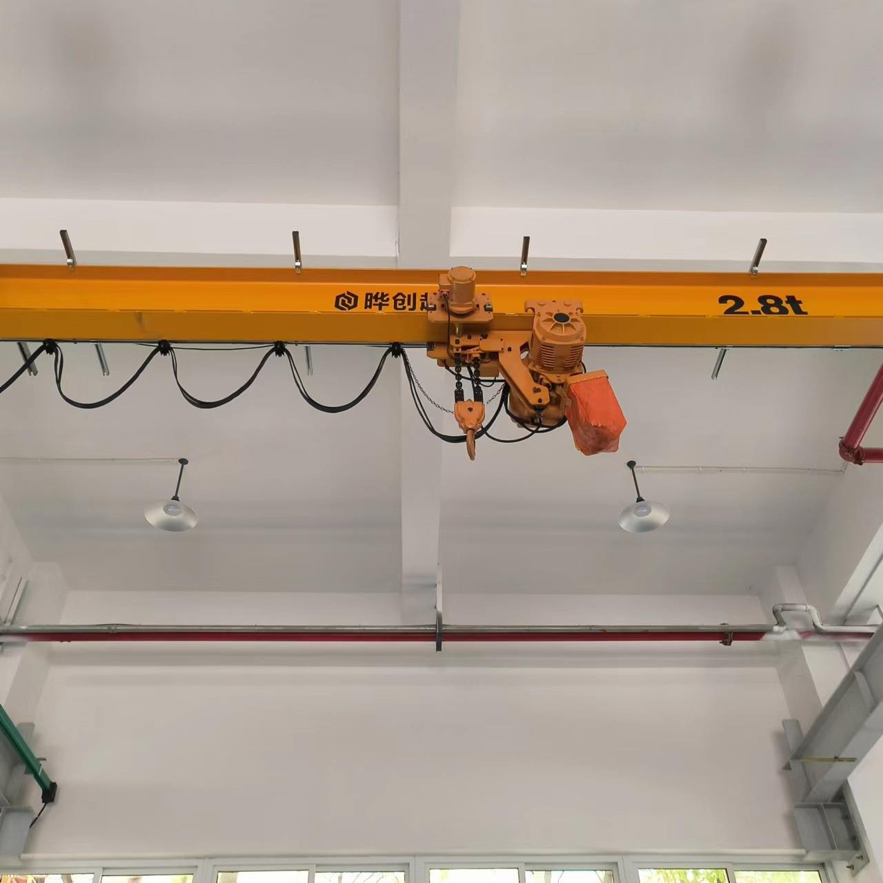 上海晔创2.8吨电动单梁行车 航吊 3t欧式双梁悬挂门式桥式吊机