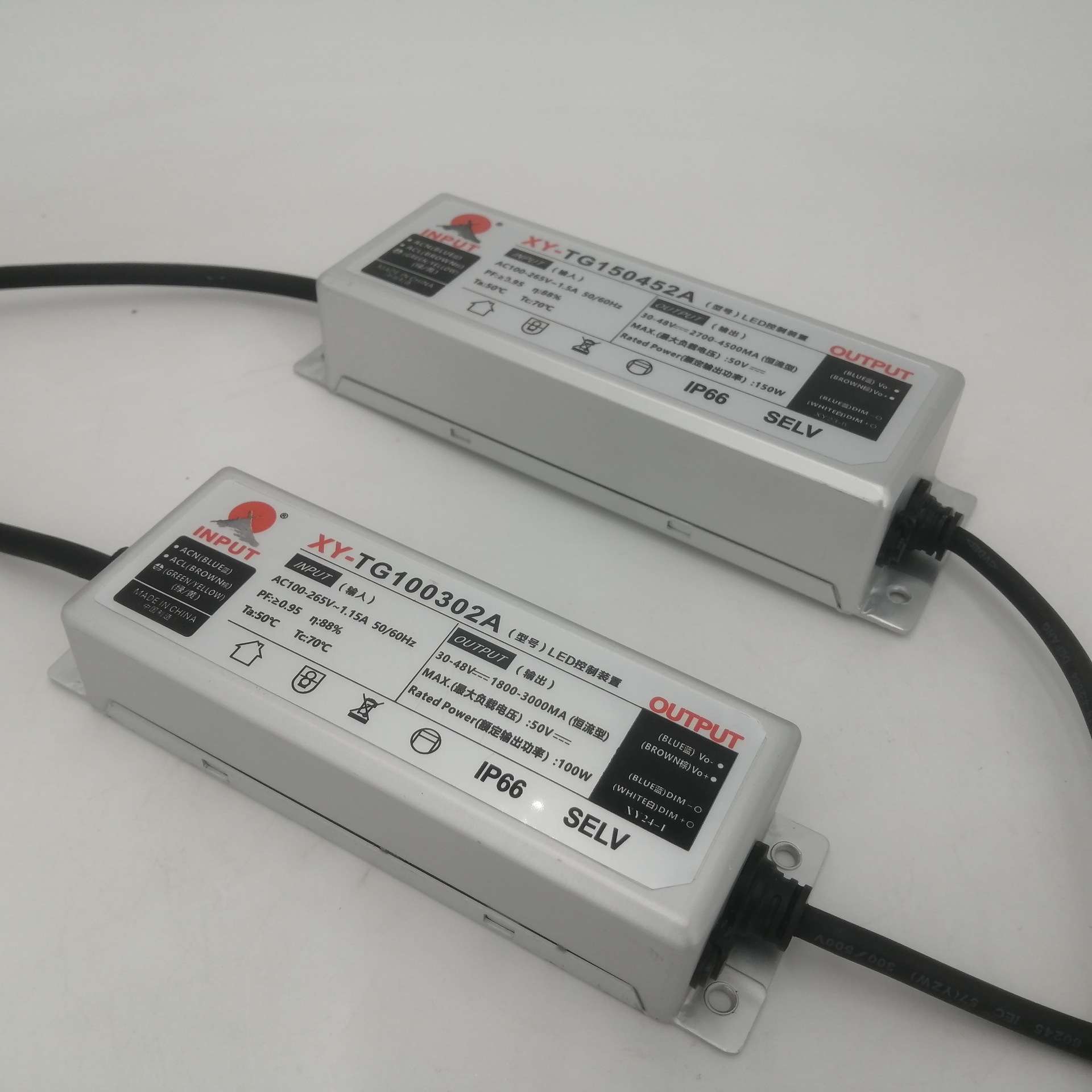 100W可调光高P无频闪路灯隧道灯防水电源户外防水恒流IP67LED驱动