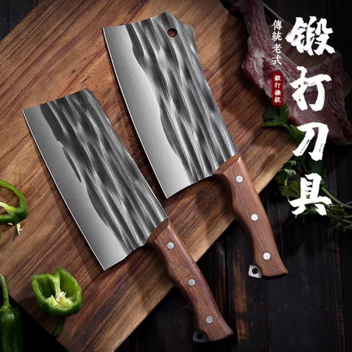 阳江锻打高碳钢切片刀斩切刀砍骨